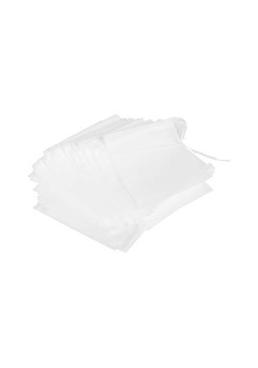 Maiyame Yüksek Kaliteli 7x9 Cm Tek Kullanımlık Çay Poşetleri - 100 Adet, Pratik Ve Güvenli Çay Demleme Çözümü Beyaz