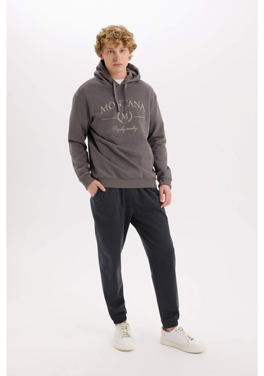 DeFacto Regular Fit Eşofman Altı Cepli Basic Düz Beli Bağcıklı Lastikli Paça D4416AX25SPAR104