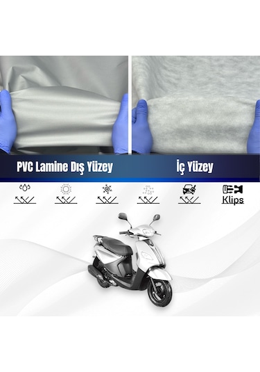 Volta Apec 125 Su Geçirmez Motosiklet Brandası Motor Branda