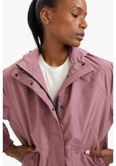 Defacto Defactofit Su İtici Regular Fit Kapüşonlu Yağmurluk C4949ax25aubr97 Bordo