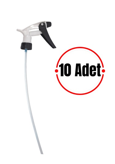Fısfıs Sprey Başlığı - Beyaz Kimyasala Dayanıklı Başlık 10 Adet