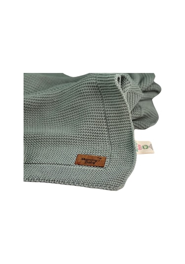 Mummy's Baby Tencel Örgü Bebek Battaniyesi 80x100 Yeşil