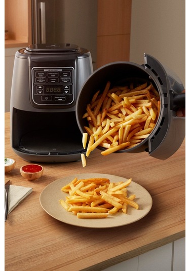 Karaca Air Pro Cook Köz XL Airfryer 4 L Yağsız Fritöz (Teşhir) Black Gold