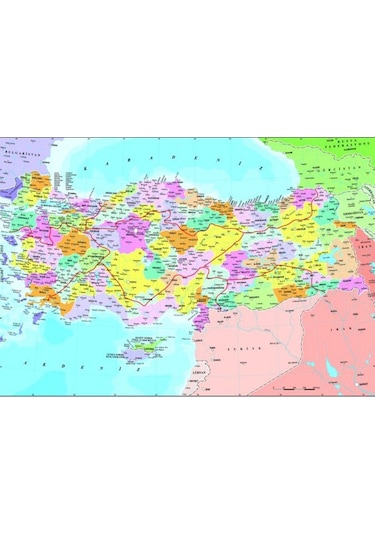 Puzmooyuncak Anatolian 260 Parça Puzzle Türkiye Siyasi Haritası