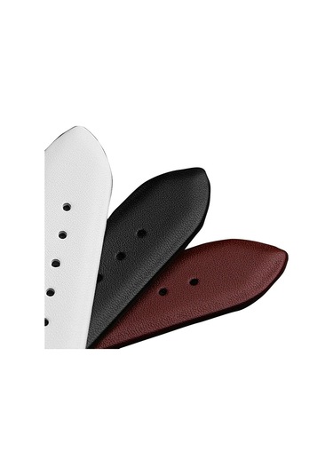 Şık Rahat Yumuşak Saat Kayışı Beyaz 18mm Beyaz Çok Renkli