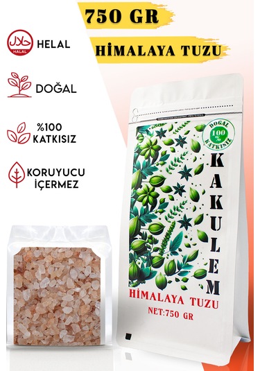 Kakulem Sertifikalı 750 Gr İri Tane Granül Himalaya Tuzu