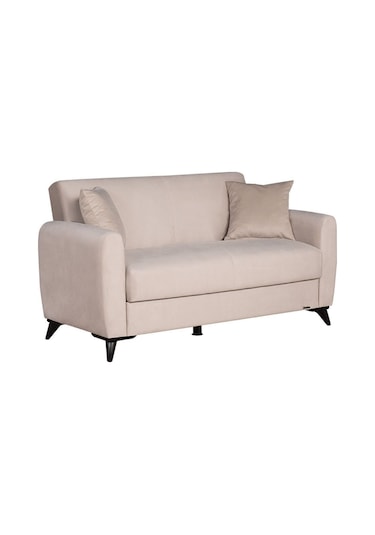 Kilim Mobilya Dove Iki Kişilik Yüksek Ayaklı Kanepe Krem Krem