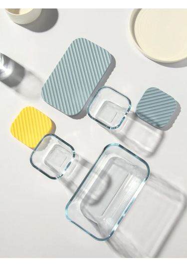 Daniks Cam Kapaklı Fırın Kalıpları Seti 1.4, 0.35 195822289 Gri