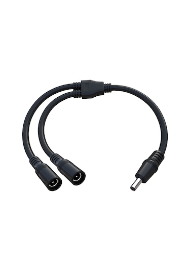 DC Güç 5.5x2.1mm 1 Erkek - 2 Dişi Çoklayıcı Kablo CCTV