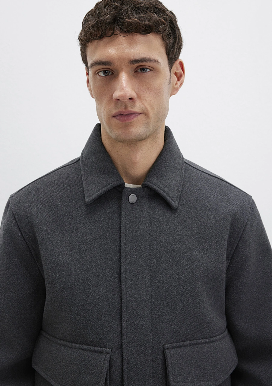 Mavi - Yün Karışımlı Antrasit Ceket 0110658-80023 Antrasit