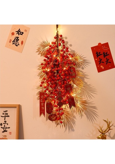 Suofeng Yılbaşı Dekorasyon Seti Led Işıklı Mutluk Kelimesi Gövde Süsü Ev Dekoru Do-ıt-yourself Montaj Malzemeleri