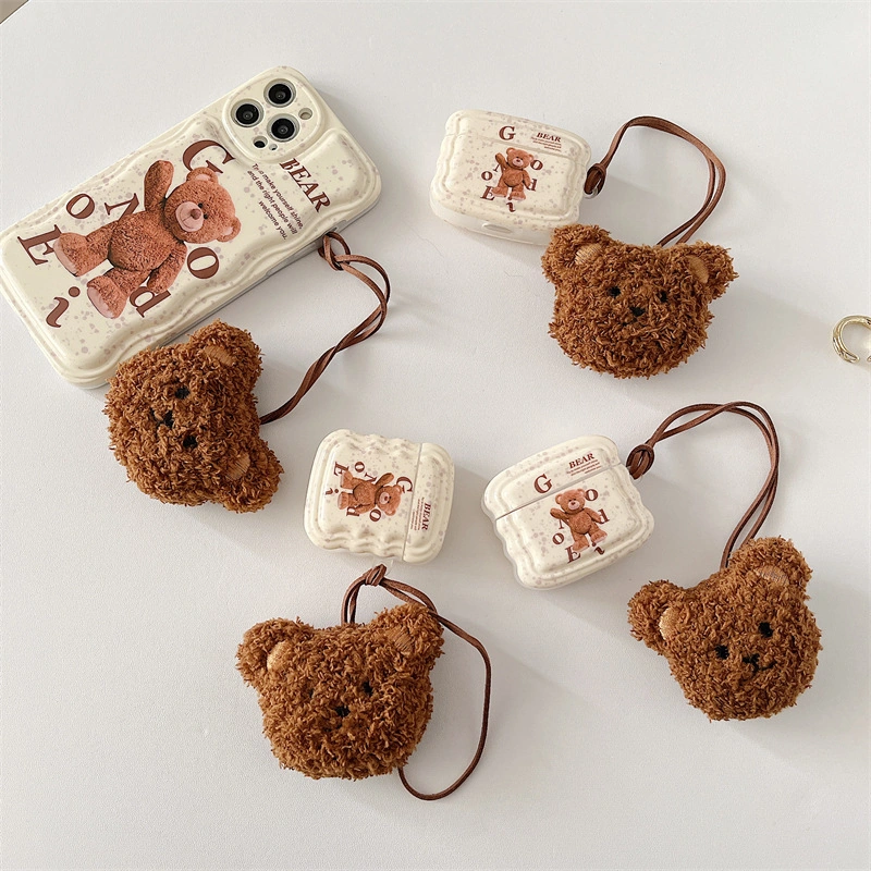 Airpods Pro3 Oyuncak Ayı İçin Bluetooth Kulaklık Kılıfı Diğer