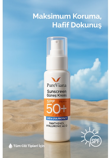 Pureviana Güneş Kremi SPF50+ Pa++++ 50 ML