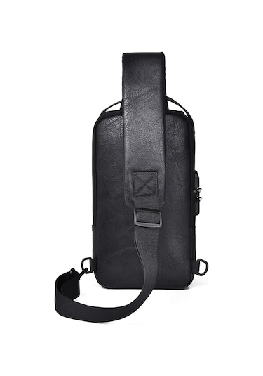 Sones Weıxıer X318 Tek Omuzlu Çapraz Askılı Erkek Su Geçirmez Hırsızlığa Karşı Küçük Sırt Çantası Siyah