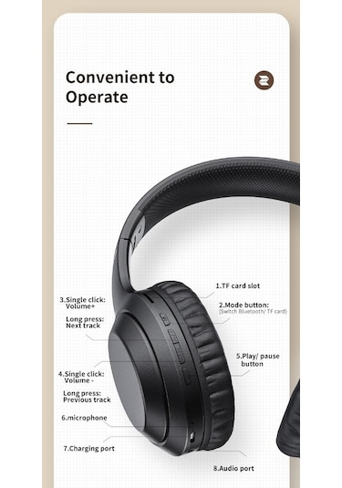 Rock Space O2 Kulaküstü Bluetooth Kulaklık