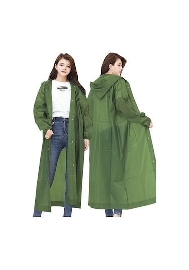 Marlux Eleven Market Raıncoat Eva Unisex Haki Yağmurluk Haki