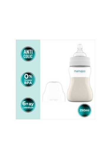 Mamajoo Antikolik Biberon 250 ml & Antikolik Akıtmaz Alıştırma Bardağı 160 ml – Pearl