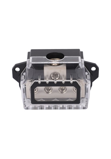 Reedark Araç Ses Sistemi Güç Dağıtım Bloku - 1 Adet 0 Gauge Giriş Ve 4 Adet 4 Gauge Çıkışlı, Çinko Alaşımlı Nikel Kaplama, Araç Ve Bot Uyumlu