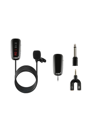 Lemestar Kablosuz Uhf Mikrofon Seti - 50m Menzilli, Akıllı Telefon/pc Uyumlu, Canlı Yayın Ve Kayıt İçin