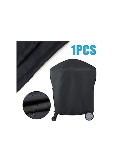 Mufunye Q1000q2000 Serisi Mangal Kapağı - Toz Su Ve Uv'den Koruma - 54x76x69 Cm Siyah Dış Mekan Koruması Diğer