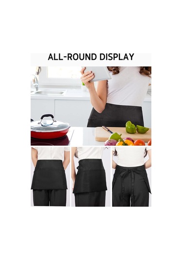 3 Cepli 3 Paket Garson Önlüğü, Pamuklu Garson Garson Bel A 3,pamuk Diğer