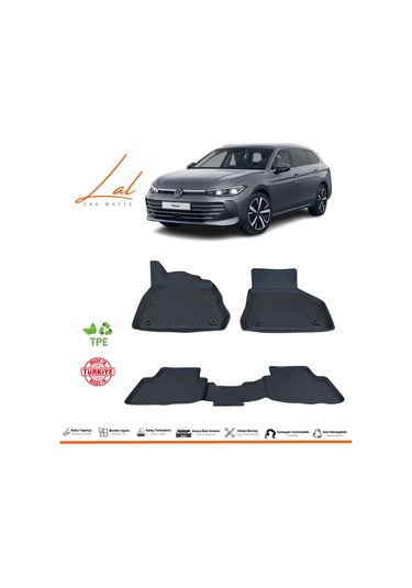 Volkswagen Passat B9 2024+ 3d Havuzlu Paspas