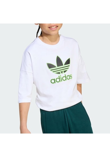 Adidas Oversize Trefoil Çocuk Tişört C-adıjv8555c40a00 Beyaz