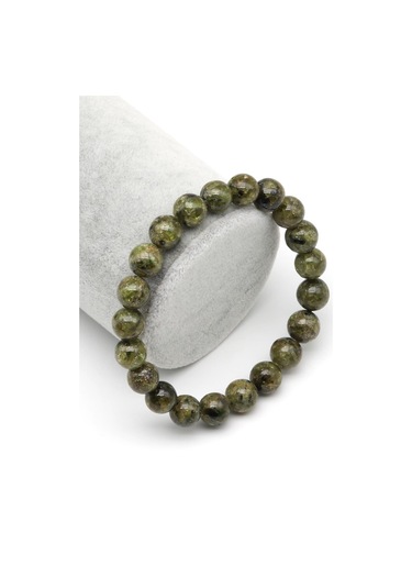 Alibaba Doğaltaş Zebercet Doğal Taş Bileklik 9 Mm Küre Kesim