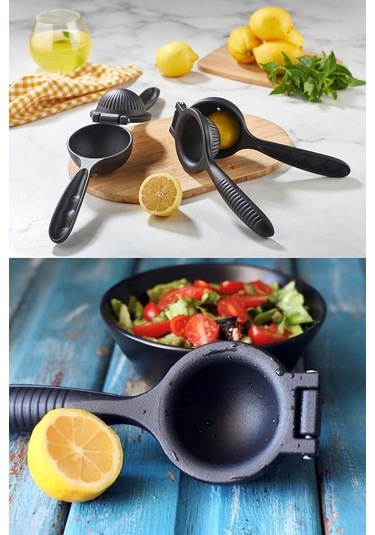 Chef Star Limon Mandalina Sıkacağı Siyah Döküm Siyah