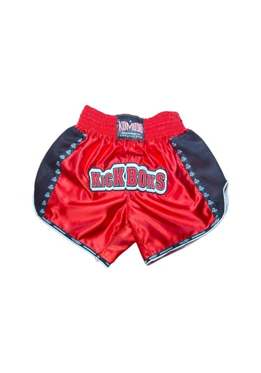 Kıck Boks Müsabaka Şortu Kırmızı - Siyah