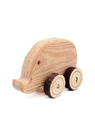 Ahşap Oyuncak Tekerlekli Araba Hayvan Model-5