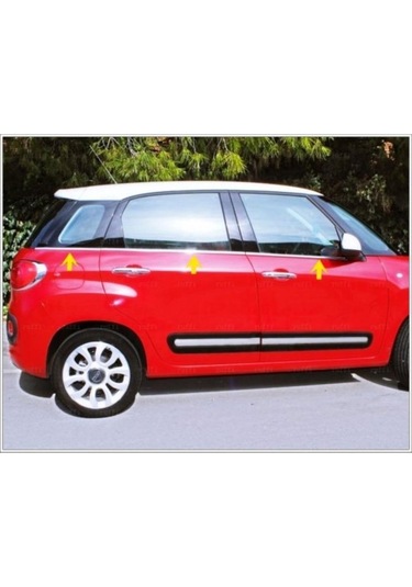 Ebal Otomotiv Fiat 500L Krom Cam Çıtası 6 Parça 2013 ve Sonrası Paslanmaz Çelik