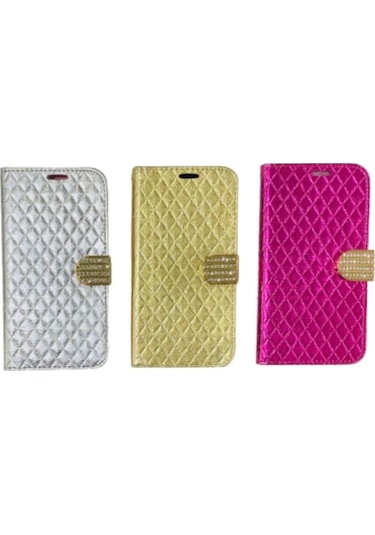 Samsung Uyumlu Galaxy C9 Pro Kapakli Tasli Cüzdanli Kilif 350128297