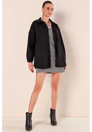 Gabria Balon Kol Ceket Siyah