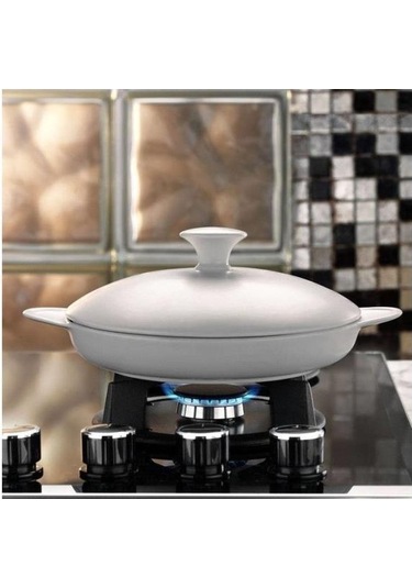 Kütahya Porselen Porflame Porselen 25 CM Kapaklı Tava