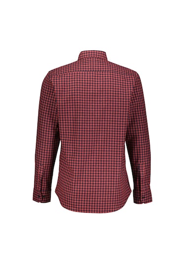 Finesuits Erkek Flanel Gömlek 2422204006.flcdr Kırmızı