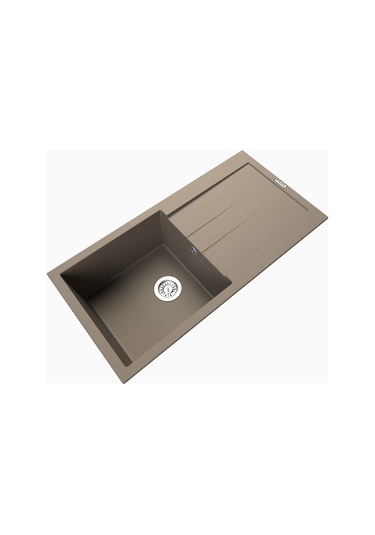 Polex Cristalüx Granit Evye P-X1 Toprak Tezgah Altı Ve Tezgah Üstü Mutfak Evyesi 98x49.5 CM