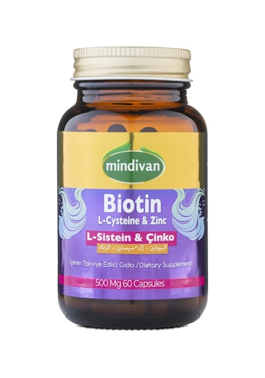 Mindivan Biotin&L-Sistein&çinko 60 Kapsül