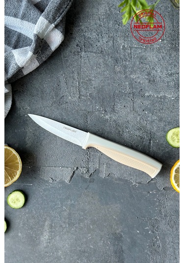 Neoflam Microban Çok Amaçlı Bıçak Bej 13cm D-neofmk013