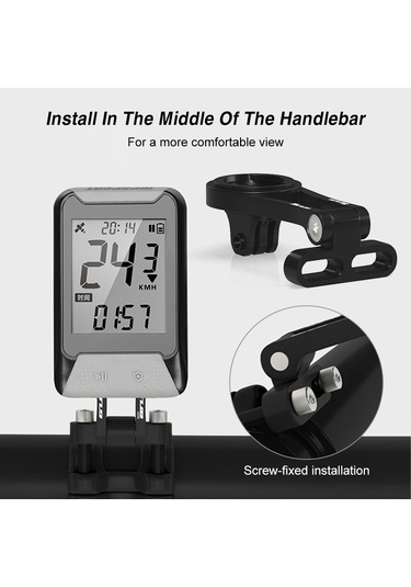 Symbee Gub G696 Çelik Alüminyum Bisiklet Metre Tutucu: Ayarlandırabilir Açı, Hafif Ve Dayanıklı, Çok Fonksiyonlu Metre Ve Aksesuar Uyumlu Siyah Siyah