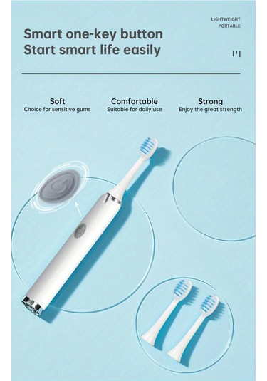 Eastmeeetwest--kişisel Ağız Beyazlatma Diş Elektrikli Diş Fırçası Seti, Bir Bataryalı Seyahat Elektrikli Diş Fırçası, Taşınabilir Diş Fırçası, 3 Fırça Kafa Dahil, Piller Hariç. Pembe