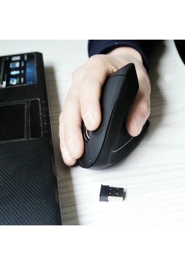 Monozone Ergonomik Mouse Bilek Destekli Kablosuz Dikey Pc Usb Mouse