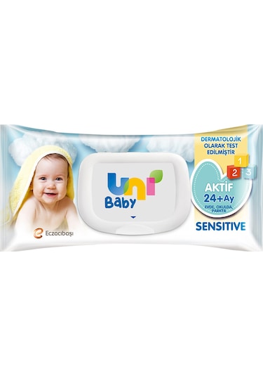 Uni Baby Aktif Sensitive Islak Mendil 12 X 90 Yaprak
