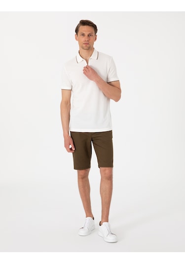 Pierre Cardin Erkek Ekru Tişört 50307516-vr019 Ekru