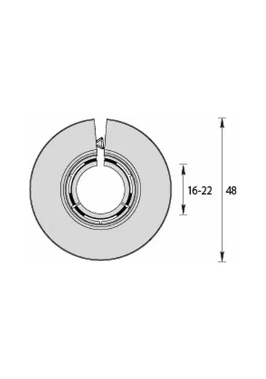 Bprıx Dekoratif Boru 16-22 Universal Kapak 156363244 Gri