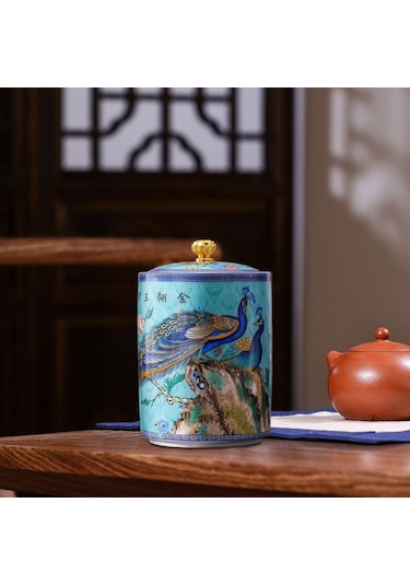 Suntek Çay Saklama Kabı Şeker Kahve Gevşek Çay Açık Mavi