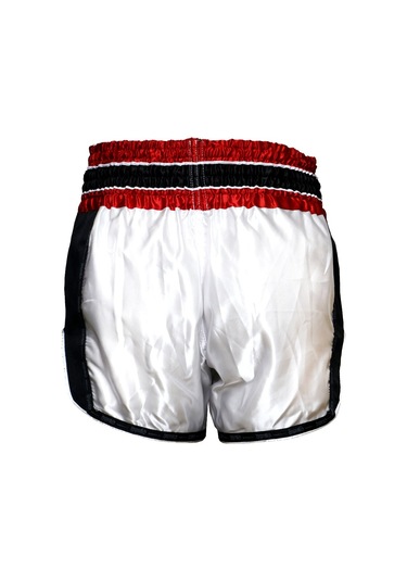 Dragondo Mt3075 Retro Neo Muaythai Şortu Beyaz Muay Thai Şort Beyaz