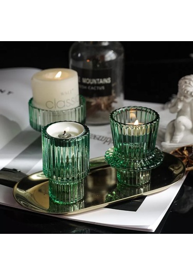 House Axiom 3 Adet Cam Mumluk Seti 211022739 Yeşil