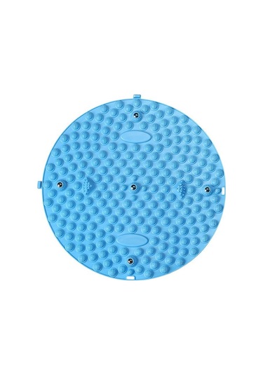 Anjiexun Ayak Yoga Masaj Matı Kas Gevşeme Dairesel Egzersiz Matı Mavi