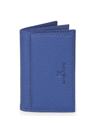 Daniel Klein Dkl1169-5 Gerçek Deriden Üretilme Mavi Erkek Cüzdan&kartlık Mavi